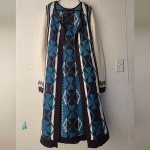 Rue21 Blue and Gray Knit Sweater